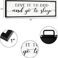 thumbnail image 3 of CDDposter Give It to God and Go to Sleep Sign: Farmhouse Bedroom Wall Decor Above Bed Rustic Country Master Bedroom Unframed Hanging Decor Country Plaque, 3 of 5