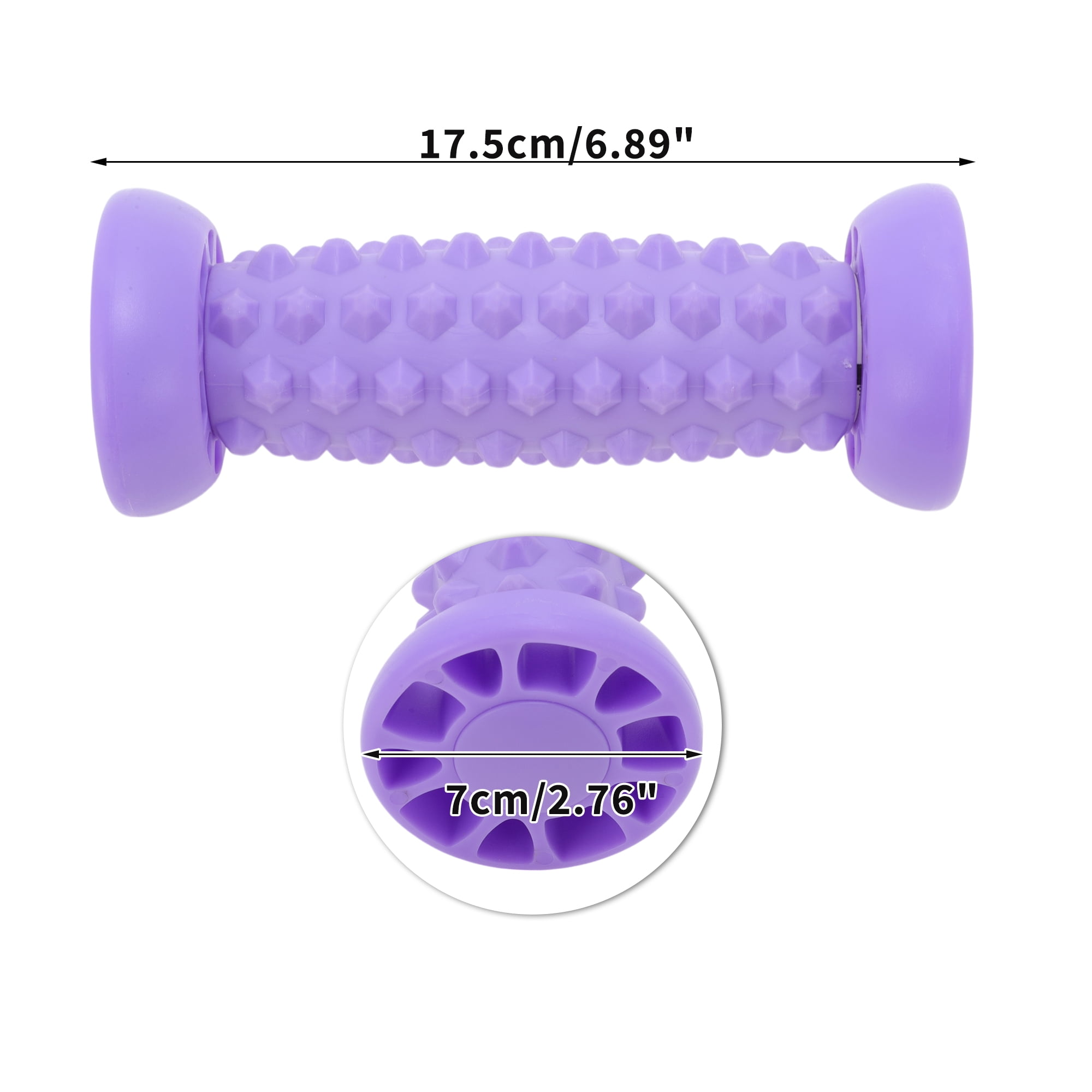 Unique Bargains Durable Useful 1 Pc Dumbbell Roller Foot Massager Purple