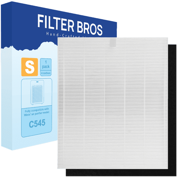 Filter Bros C545 replacement hepa compatible with winix filter S Plasmawave Series Home Air Purifiers P150, B151