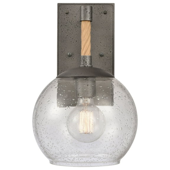 Elk Home 8-Inch Wideoutdoor Orlando Wall Sconce, Transitional, Iron