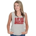 thumbnail image 4 of No Meat Vegetarian Vegan Cute Veggie Tank Top T Shirts Men Women Brisco Brands S, 4 of 5