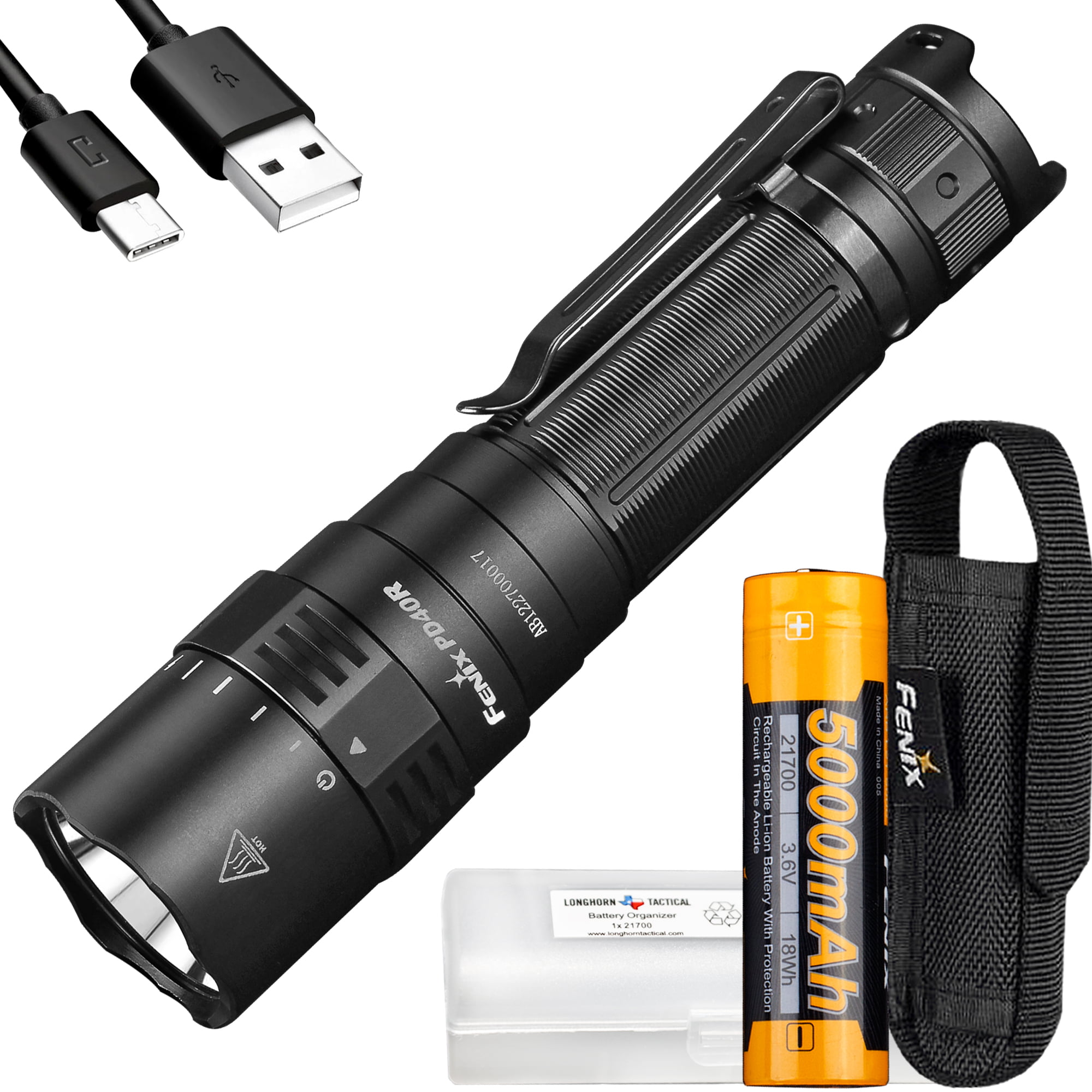 Fenix TK11 TAC Luminus SST40 L4 LED Tactical Flashlight Torch 2600 USB Battery 
