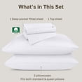 thumbnail image 5 of California Design Den Queen Sheets - 800 Thread Count 100% Cotton Sateen - Deep Pocket - 4 Piece Bed Sheet Set, White, 5 of 9