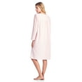 thumbnail image 3 of Casual Nights Women's Long Sleeve Micro Fleece Cozy Floral Night Gown, 3 of 5