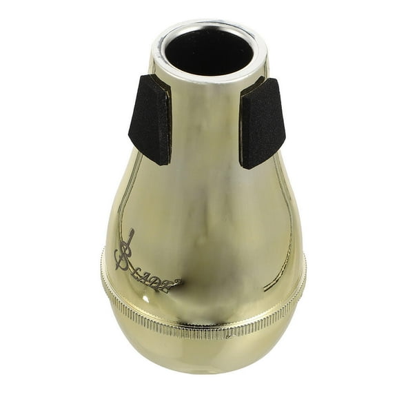 Worgeous Golden ABS Trombone Mute for Silent Practice Safe and Durable Instrument Accessory  Small Size