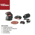 Hyper Tough 20V 2.0Ah Battery Powered 5inch Cordless Random Orbital