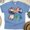CarolinaBlue, variant on Beach Bow Shirt – The Beach Is My Happy Place Sunset Graphic Tee, Ash, Size M
