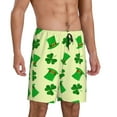 thumbnail image 2 of Rocae St. Patrick's Day for Men's Soft Sleep Pajama Shorts, Waistband and Pockets-Small, 2 of 6