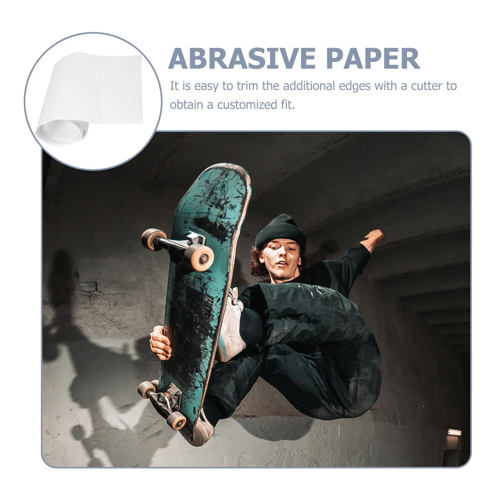 LEXSOMEO 2 Sheets Long Board Grip Tape Replacement Skateboard Sandpaper Skateboard Sheet Adhesive Skateboard Sheet Skateboard Tape