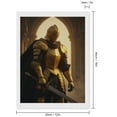 thumbnail image 2 of Diamond Art Kits for Adults, Golden Armored Figure Noble Stance 5D Diamond Painting Kits for Adults Beginners, DIY Full Drill Diamond Painting, Gem Art and Crafts 12x16, 2 of 7