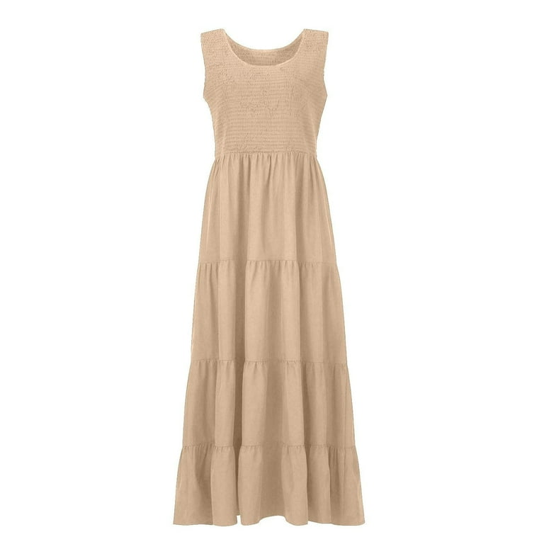 Vedolay Summer Dress Women's Spring Plus Size Dresses Short Sleeve