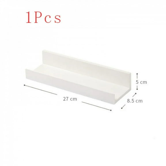 Multifunction Wall Mounted Storage Rack Self Adhesive No-drill Shelves Wall for Kitchen Bathroom C6UE