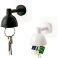 thumbnail image 1 of 2 llaveros magnéticos de pared (blanco y negro), autoadhesivos para lámpara de mesa y puerta., 1 of 5