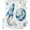 White, variant on Blue Ombre Space Rocket Shower Curtain Set - Small 36" x 72" Washable Bathtub Curtain with 12 Hooks, Modena Abstract Universe Planet Waterproof Fabric Stall Shower Curtains for Bathroom Décor