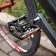 thumbnail image 3 of Pedal de bicicleta de montaña con reflector Pedales de bicicleta de aluminio ligero para SPD, 3 of 7