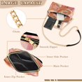 thumbnail image 3 of FORMRS Women Crossbody Purse with Chain Strap Vegan Leather Shoulder Handbag, Abstract Pink Flowers, 3 of 7