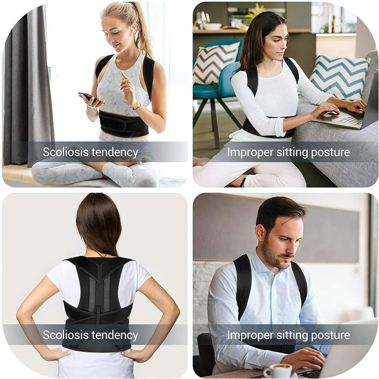 Back Support Belt  Improves Back Posture ~ Womanly Manly Activewear
