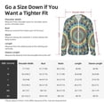 thumbnail image 5 of Pofeuu Round Mandala1 Print Sun Protection Outdoor Lightweight Full Zip UV Cooling Hoodie Long Sleeve Summer Clothing for Outdoor Hiking-3X-Large, 5 of 5