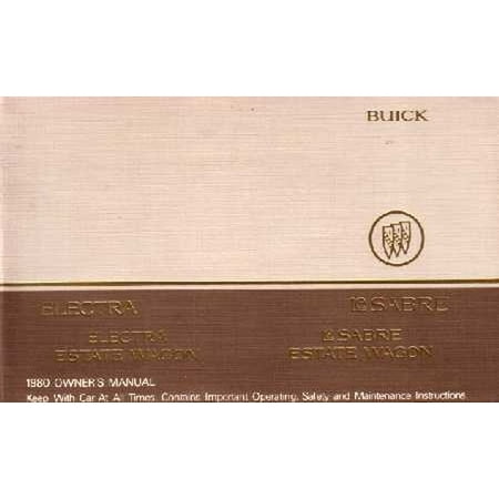 1980 Buick Electra - Bishko OEM Maintenance Owner's Manual Bound for Buick Electra, Lesabre 1980