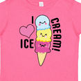 thumbnail image 4 of Inktastic I Love Ice Cream with Cute Ice Cream Cone Boys or Girls Toddler T-Shirt, 4 of 5