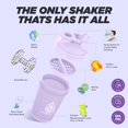 thumbnail image 4 of czcpp-ProFlow Shaker Bottles 5-Pack (20oz) | Protein Shaker Cups with Whisk Ball, Leak-Proof Lid, Hidden Carry Handle | BPA-Free Gym Mixer for Protein Powder, Mixing Supplements, Pastel Colors, 4 of 4