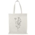 thumbnail image 1 of Smartprints Handmade Camomile Flower Drawing Tote Bag - Image by Shutterstock, One Size Cotton Canvas Tote Bag, 1 of 4