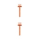 thumbnail image 2 of Peine cepillo de limpieza Yuarrent portátil Mini mango antideslizante color naranja 2Conjunto, 2 of 6