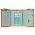 thumbnail image 6 of Premium Soft Leather Childrens Trifold Wallet Kids Bicolor Wallet Gift P 825 (C), 6 of 10