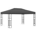 thumbnail image 2 of vidaXL Gazebo Anthracite Polyester fabric 9.8 x 9.8 ft Decorative Inlays, 2 of 10