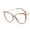 coffee, variant on Metal Cat Eye Glasses Frame Woman Fashion TR90 Brand Designer New Trend Cateye Computer Eyewaer Gradient Color Frame Eyegalsses