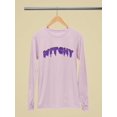 thumbnail image 3 of Witchy Drip Text Halloween Graphic Graphic - Women's Long Sleeve, 3 of 4