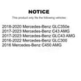 thumbnail image 2 of DS-One Paire de Disques de Frein Arrière Revêtus, Percés et Rainurés pour Voiture Mercedes-Benz GLC300 C43 AMG GLC43 C450 GLC350e KD-100726, 2 of 11