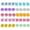 H Multicolor, variant on Reusable Ice Cubes, 40 Pack Acrylic Multicolor Plastic Ice Cubes for Drinks Coolers Party Decorations