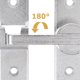 thumbnail image 4 of unbranded De Puerta Para De Metal Plateado Resistente Para Seguridad En Hogar, 4 of 7