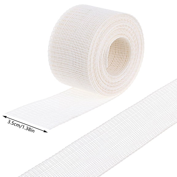 3.3 Yards Fishbone Hem Tape for Sewing, 1.37 Inch Wide Fishbone Boning Lining for Chiffon Thin Fabrics, Polyester Frills Hem Sewing Guide for Beginners and Enthusiasts
