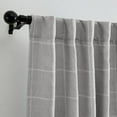 thumbnail image 2 of Sawyer Windowpane Plaid Blackout Window Curtain, 2 of 5