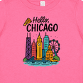 thumbnail image 4 of Inktastic Hello Chicago Skyline Pizza Boys or Girls Baby T-Shirt, 4 of 5