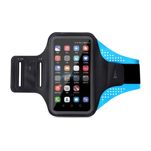 Brazo elástico de Lycra con bolso deportivo ultrafino, bolso de muñeca para correr al aire libre para hombre y mujer