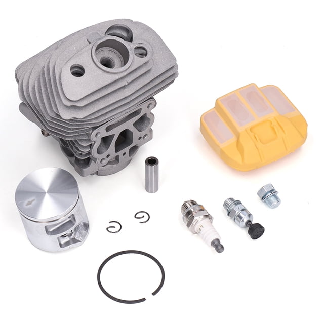 Kit de cilindro de motosierra, conjunto de pistón de cilindro de 46 mm Kit de pistón de cilindro accesorio de motosierra Logre más