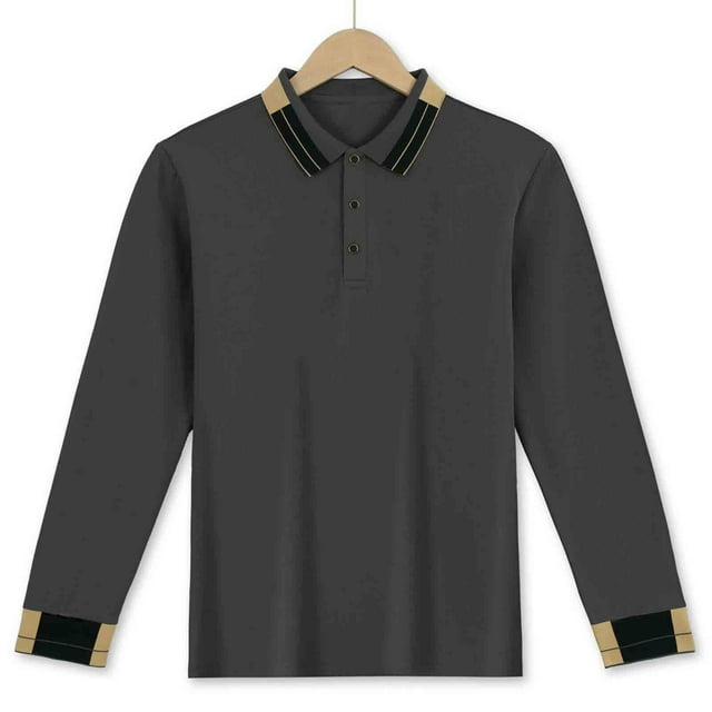pstuiky manga larga de hombre, Blusa informal holgada de color liso con botones y manga larga para hombre, con cuello vuelto y solapa salir tops l