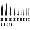 thumbnail image 1 of 23pcs de la forma cónica del oído Estiramiento Plug Expansores Dilatadores, 1 of 8