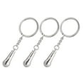 thumbnail image 3 of KAKOWELY 3Pcs Microphone Shaped Keychain 3D Microphone Key Ring Unique Key Pendant,1.26"X0.12"X3.5", 3 of 5