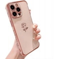 thumbnail image 6 of for iPhone Case,Luxury ElectroPlated Side Print Rose Pattern Camera Lens Protection Shockproof Phone Case (White,iPhone 11), 6 of 6