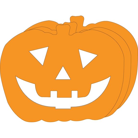 Die-Cut Magnetic - Super Single Color Jack O Lantern