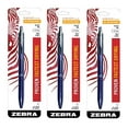 thumbnail image 1 of Zebra Sarasa Grand, Retractable Gel Ink Pen, Navy Barrel, Medium Point, 0.7mm, Black Ink, Sold as 3 Pack, 1 of 6