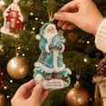 thumbnail image 5 of Clearance! Coastal Santa Message Bottle Acrylic Christmas Ornament, Hanging Christmas Decorations Outdoor Indoor, Nautical Seashell Xmas Keepsake Gift for Christmas Tree & Wreath Decor, 5 of 8