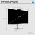 thumbnail image 4 of HP OmniStudio X 27" FHD Touch Screen All-in-One Desktop Intel Core U7-155H 16GB RAM 1TB SSD Meteor Silver, 4 of 11
