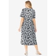 thumbnail image 3 of Woman Within Plus Size Short-Sleeve Button-Front Pocket Dress (Petite Available), 3 of 6