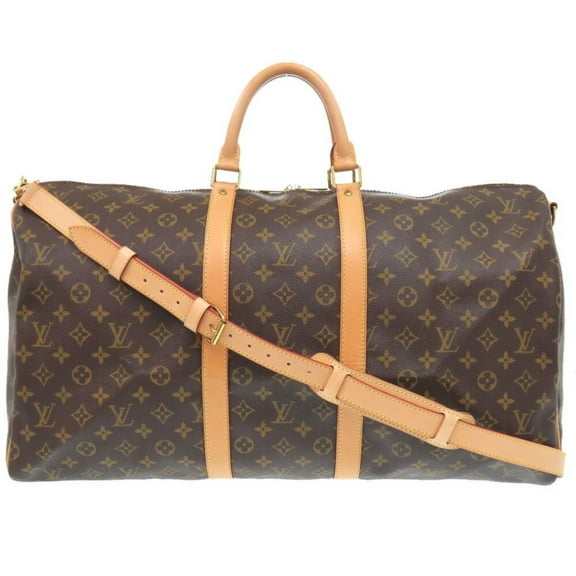 Pre-Owned Louis Vuitton Keepall Bandouliere 55 Monogram Boston Bag M41414 LV... (Good)