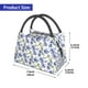thumbnail image 2 of Easygdp Blue Flax Flowers Bolsa de Almuerzo Insulada Reutilizable, Bolsa de Mano y Bandolera para Oficina, Trabajo, Viajes, 2 of 6